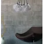 Lampa sufitowa Saturn 7-ramienna Ø 15 cm (kula)